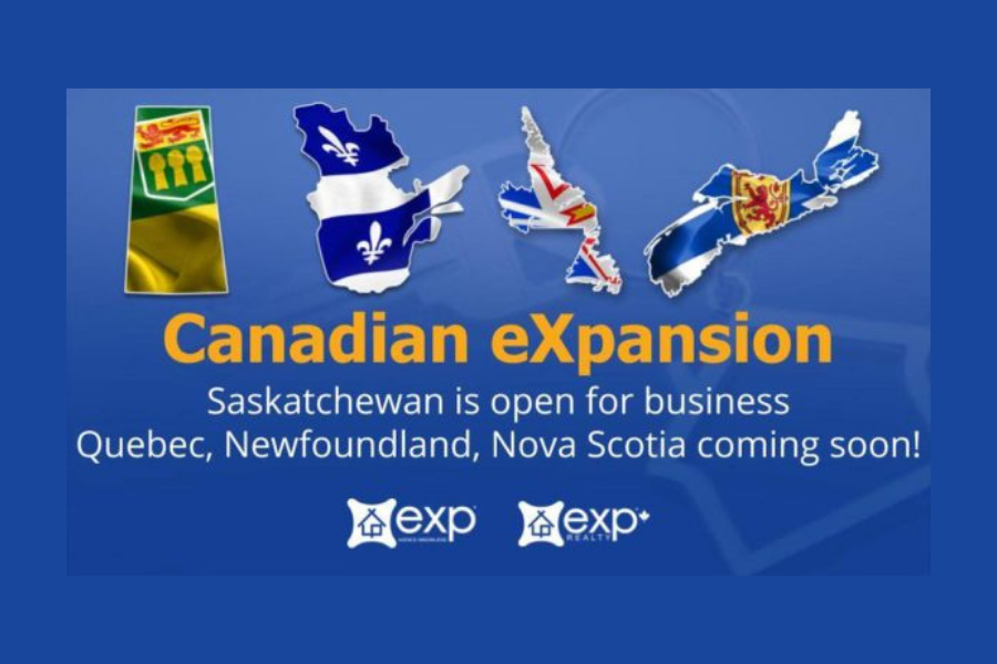 eXp Realty Expands in Canada, Opens Saskatchewan
